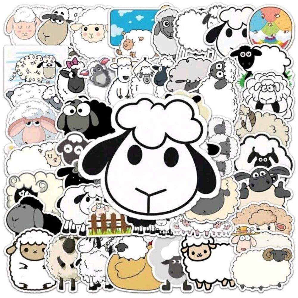 Cartoon Sheep Stickers - Picture 5 of 8